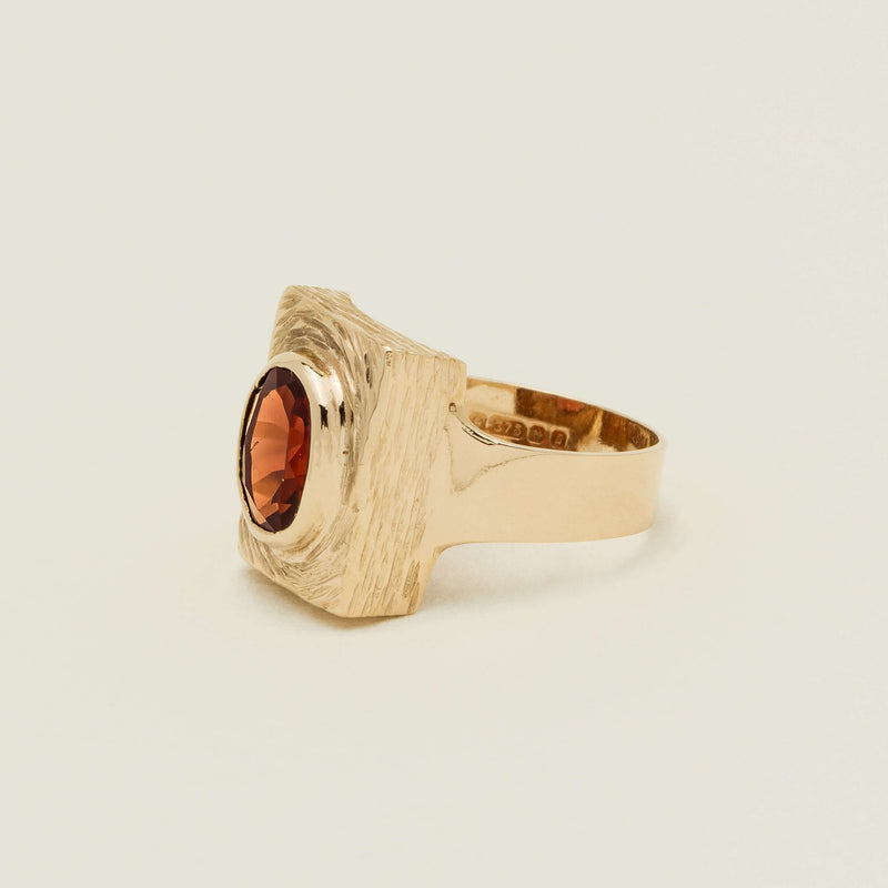 Deja Vu 9ct Yellow Gold 2.10ct Garnet Statement Ring - Ring - Walker & Hall