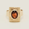 Deja Vu 9ct Yellow Gold 2.10ct Garnet Statement Ring - Ring - Walker & Hall