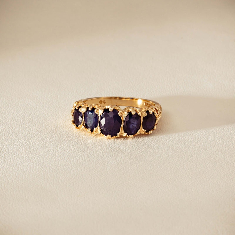 Deja Vu 14ct Yellow Gold 3.00ct Sapphire Ring - Ring - Walker & Hall
