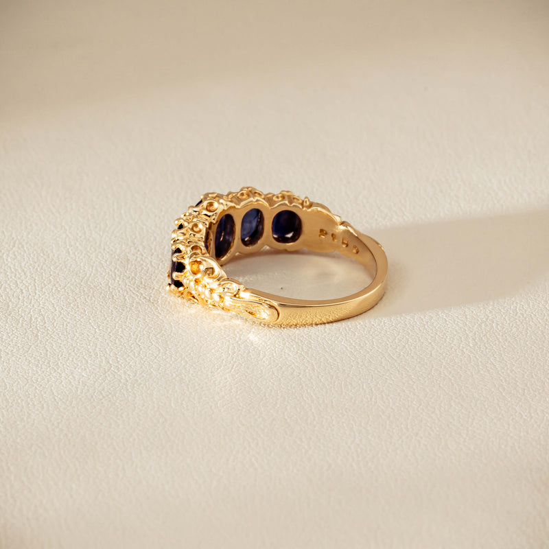 Deja Vu 14ct Yellow Gold 3.00ct Sapphire Ring - Ring - Walker & Hall