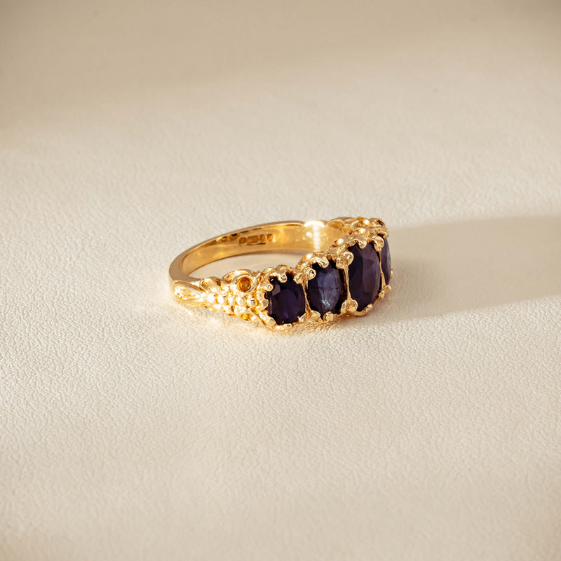 Deja Vu 14ct Yellow Gold 3.00ct Sapphire Ring - Ring - Walker & Hall