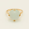 Deja Vu 9ct Yellow Gold Milky Quartz Ring - Ring - Walker & Hall