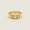 Deja Vu 9ct Yellow Gold Peridot & Diamond Ring - Ring - Walker & Hall