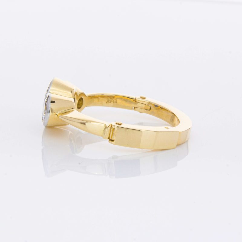 Deja Vu 18ct Yellow Gold 1.50ct Sapphire & Diamond Ring-Ring-Walker & Hall