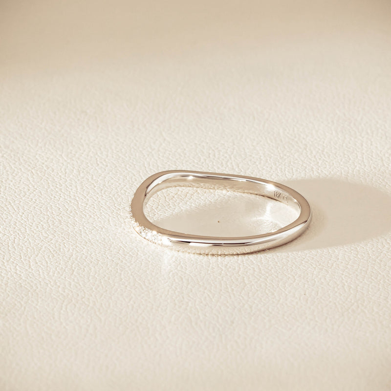 18ct White Gold .15ct Diamond Grace Band - Ring - Walker & Hall