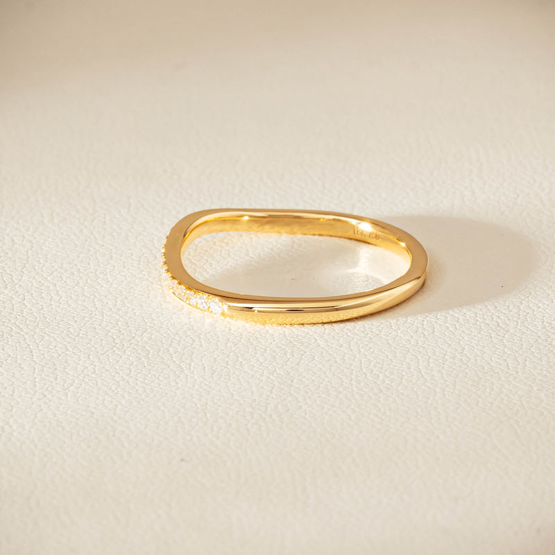 18ct Yellow Gold .15ct Diamond Grace Band - Ring - Walker & Hall