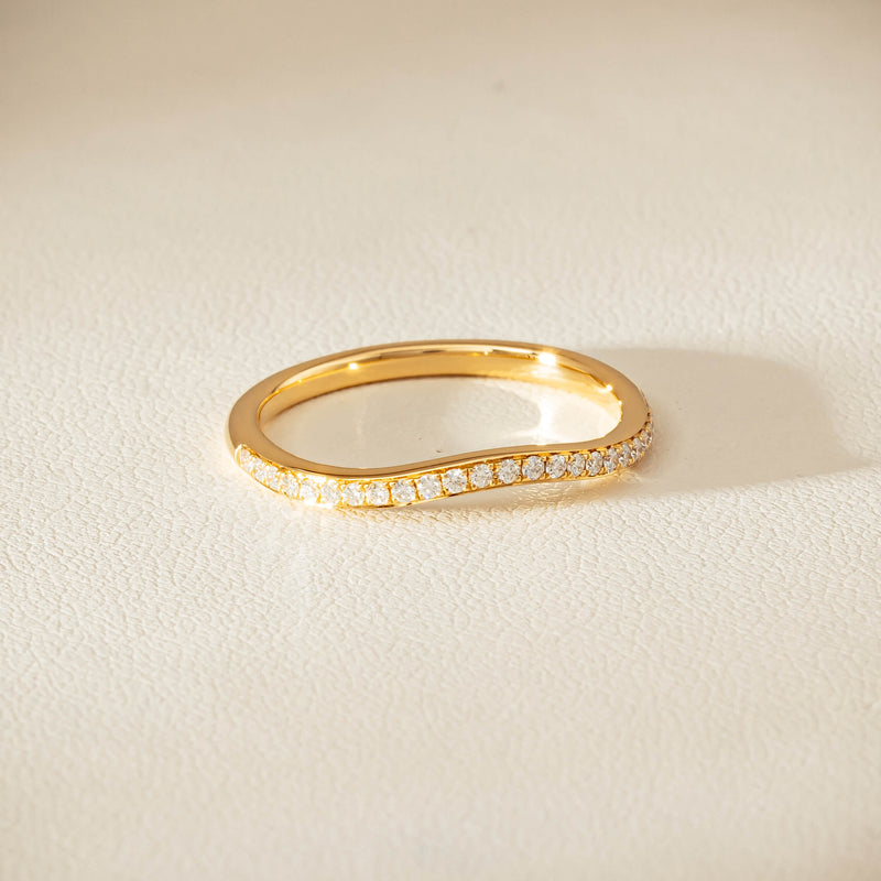 18ct Yellow Gold .15ct Diamond Grace Band - Ring - Walker & Hall