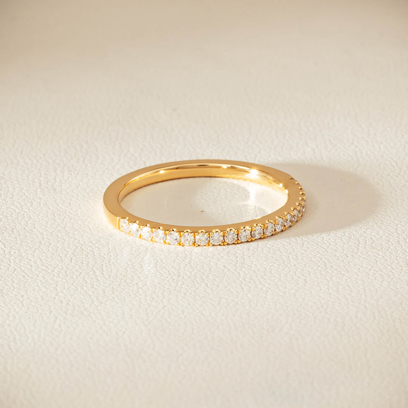 18ct Yellow Gold Diamond Millie Band - Ring - Walker & Hall