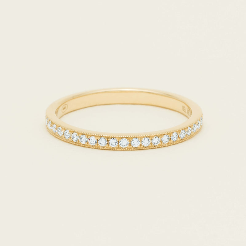 18ct Yellow Gold .16ct Diamond Galaxis Band - Ring - Walker & Hall