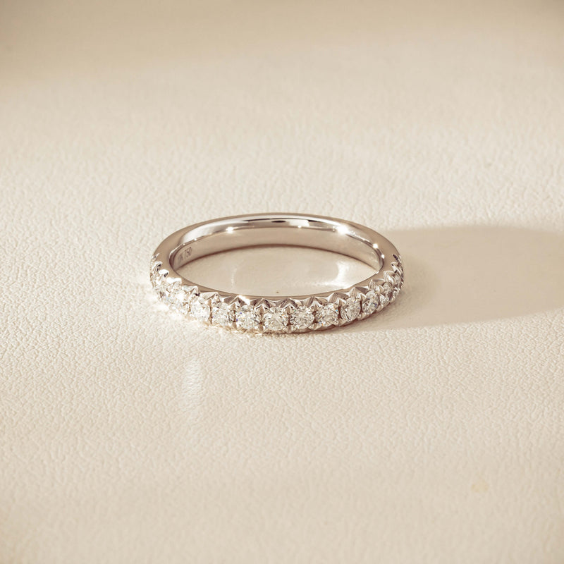 18ct White Gold .50ct Diamond Meridien Band - Ring - Walker & Hall