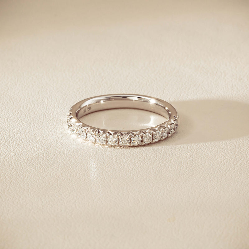 18ct White Gold .50ct Diamond Meridien Band - Ring - Walker & Hall
