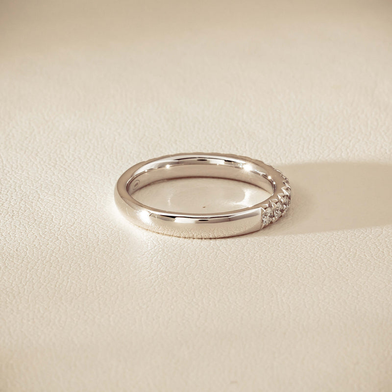 18ct White Gold .50ct Diamond Meridien Band - Ring - Walker & Hall