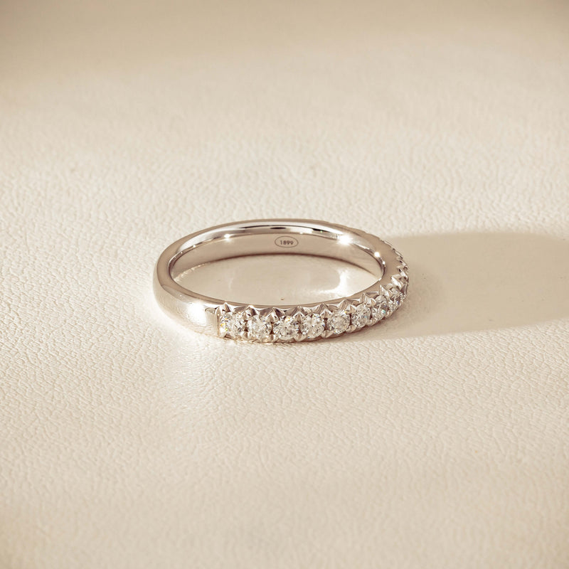 18ct White Gold .50ct Diamond Meridien Band - Ring - Walker & Hall