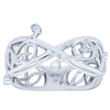 18ct White Gold Diamond Band-Ring-Walker & Hall