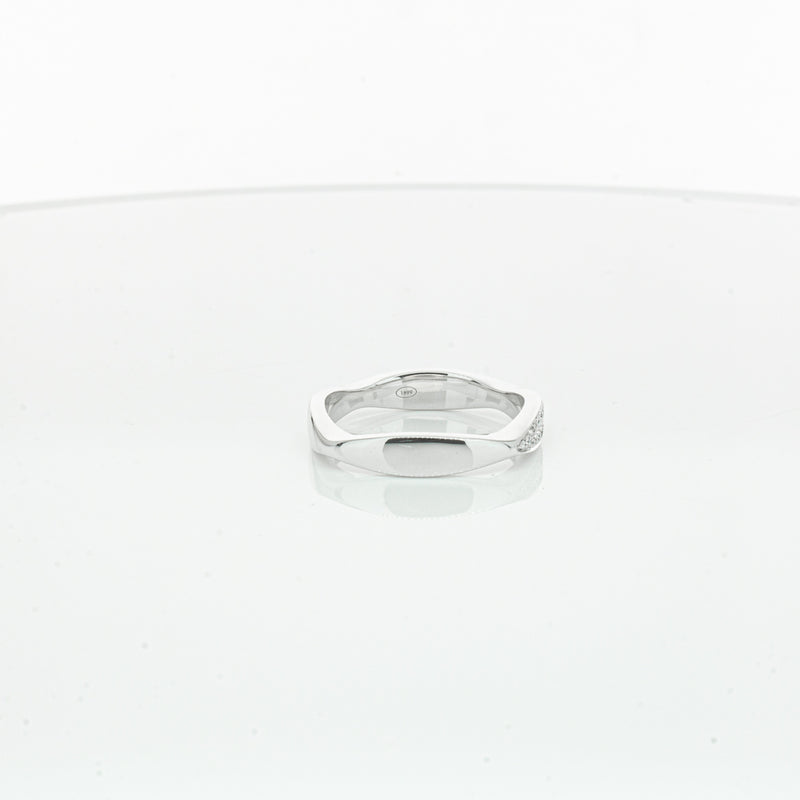 18ct White Gold Diamond EOS Ring-Ring-Walker & Hall