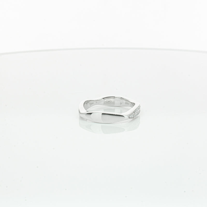 18ct White Gold Diamond EOS Ring-Ring-Walker & Hall