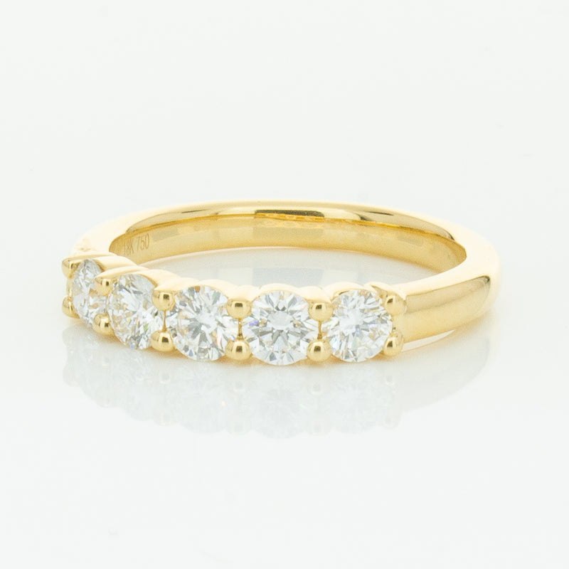 18ct Yellow Gold .80ct Diamond Panorama Ring-Ring-Walker & Hall