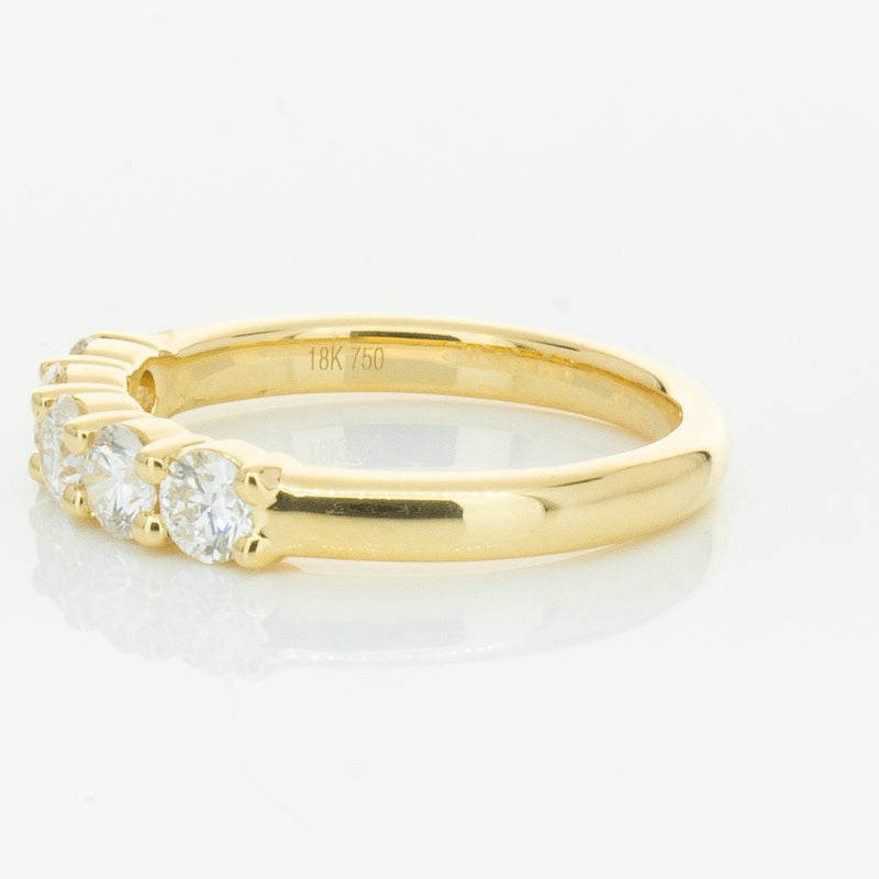 18ct Yellow Gold .80ct Diamond Panorama Ring-Ring-Walker & Hall