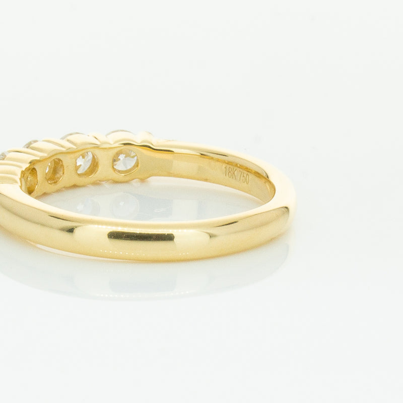 18ct Yellow Gold .80ct Diamond Panorama Ring-Ring-Walker & Hall