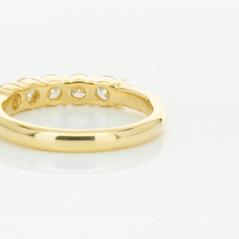 18ct Yellow Gold .80ct Diamond Panorama Ring-Ring-Walker & Hall