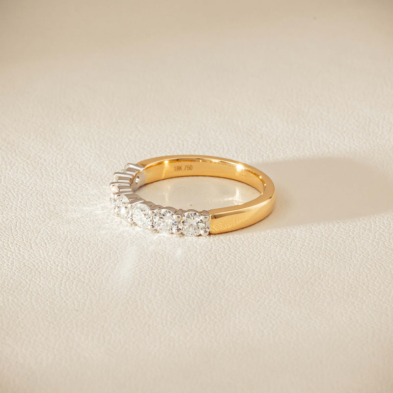 18ct Yellow & White Gold 1.00ct Diamond Panorama Ring - Ring - Walker & Hall