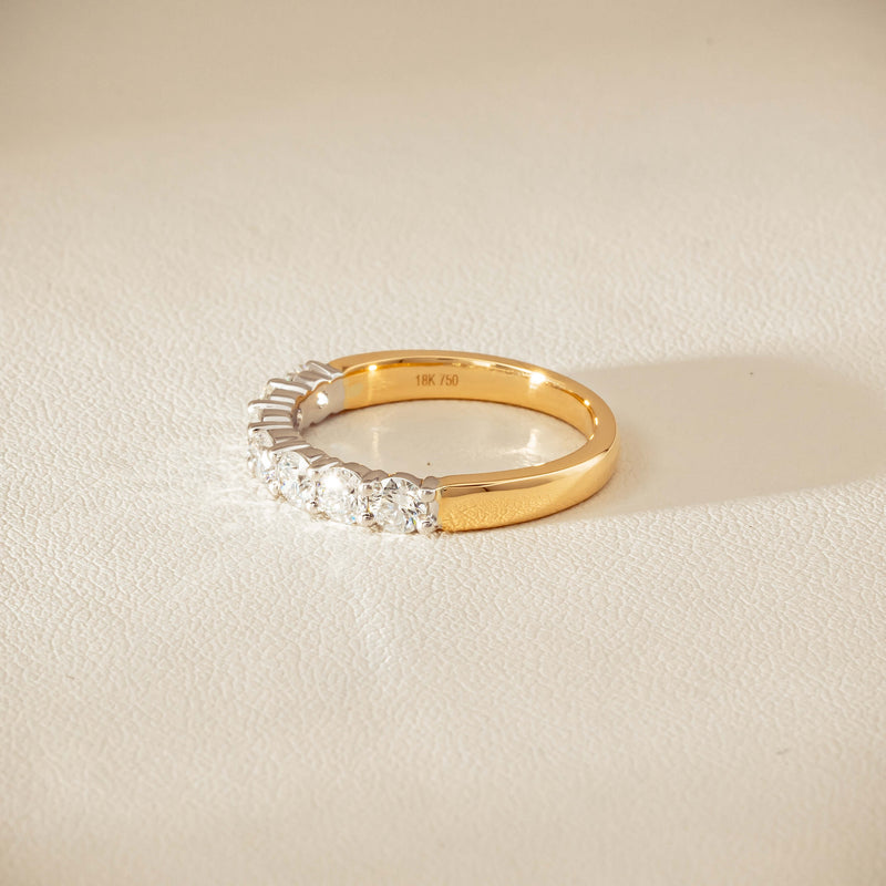 18ct Yellow & White Gold 1.00ct Diamond Panorama Ring - Ring - Walker & Hall