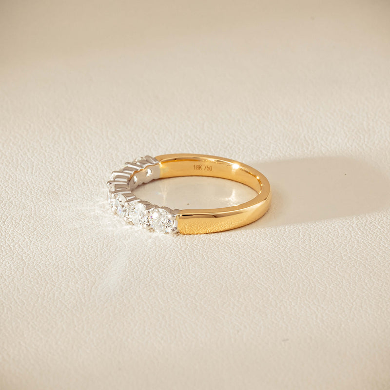 18ct Yellow & White Gold 1.00ct Diamond Panorama Ring - Ring - Walker & Hall