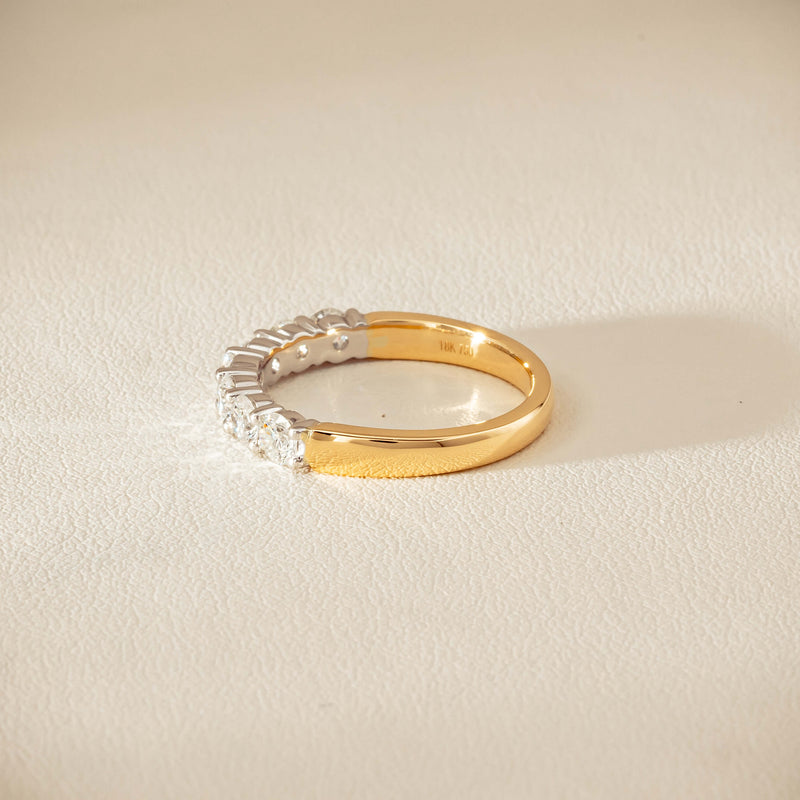 18ct Yellow & White Gold 1.00ct Diamond Panorama Ring - Ring - Walker & Hall