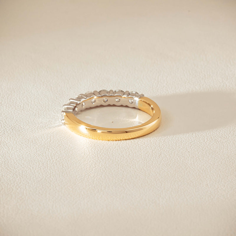 18ct Yellow & White Gold 1.00ct Diamond Panorama Ring - Ring - Walker & Hall