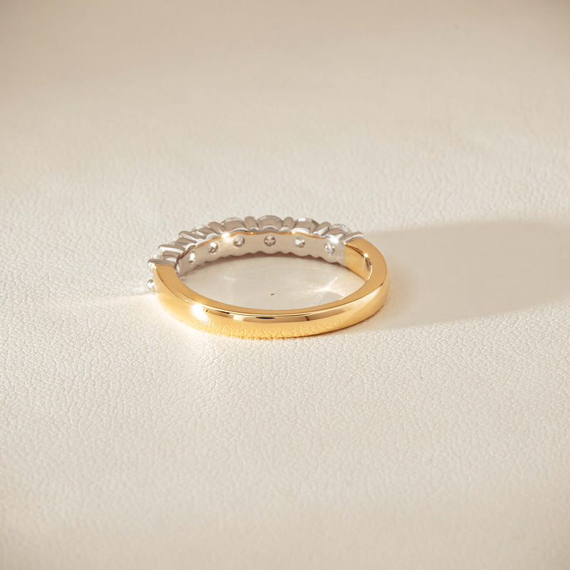 18ct Yellow & White Gold 1.00ct Diamond Panorama Ring - Ring - Walker & Hall