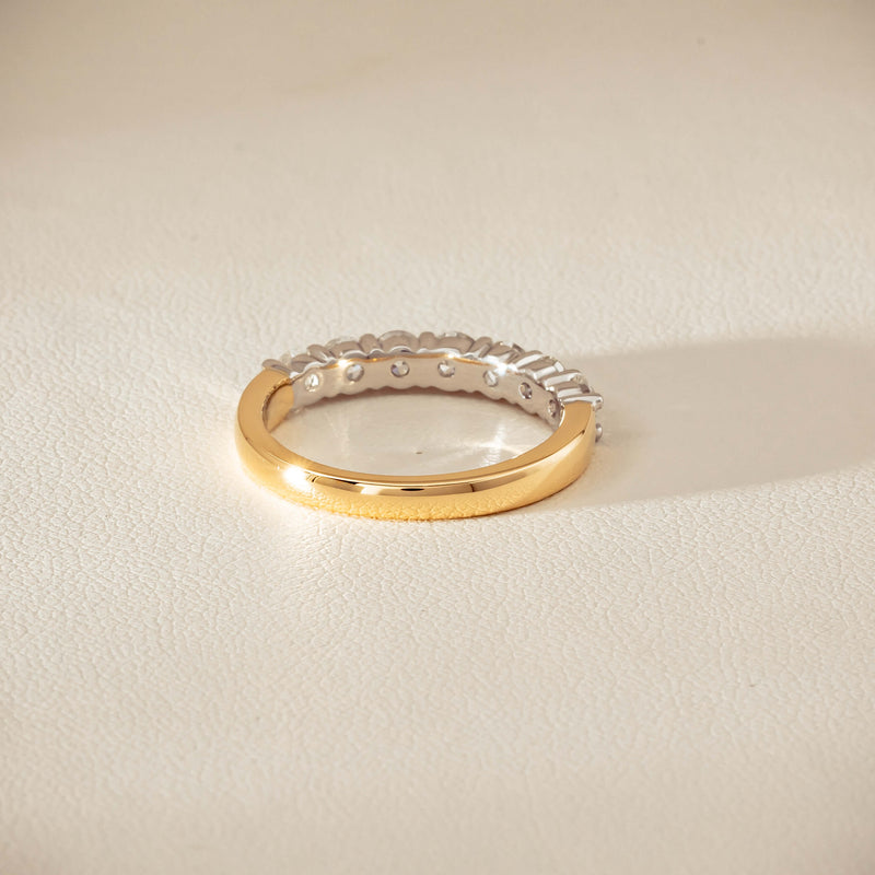 18ct Yellow & White Gold 1.00ct Diamond Panorama Ring - Ring - Walker & Hall
