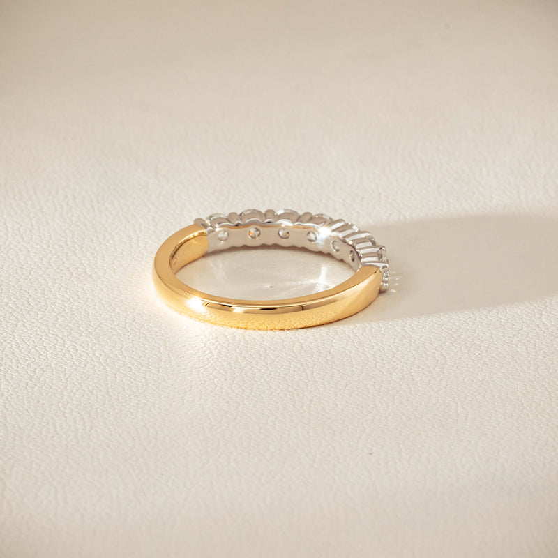 18ct Yellow & White Gold 1.00ct Diamond Panorama Ring - Ring - Walker & Hall