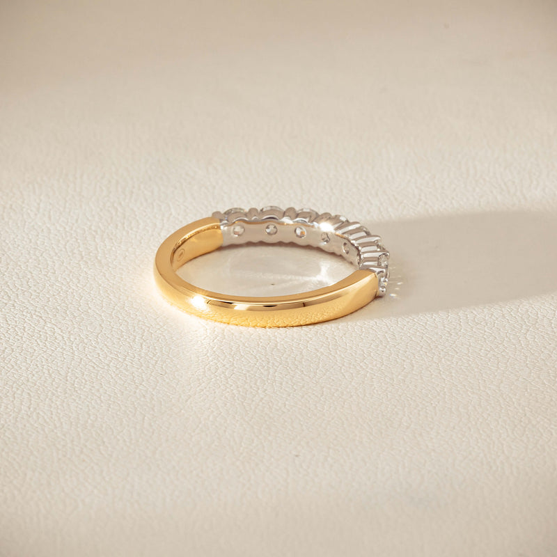 18ct Yellow & White Gold 1.00ct Diamond Panorama Ring - Ring - Walker & Hall