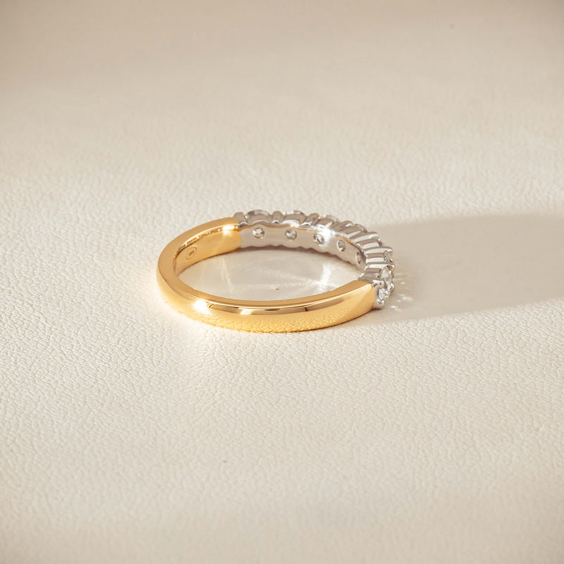18ct Yellow & White Gold 1.00ct Diamond Panorama Ring - Ring - Walker & Hall
