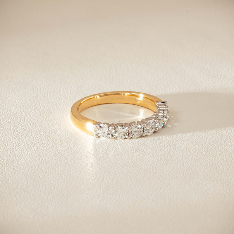 18ct Yellow & White Gold 1.00ct Diamond Panorama Ring - Ring - Walker & Hall