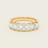 18ct Yellow Gold Emerald Cut Diamond Asra Ring - Ring - Walker & Hall