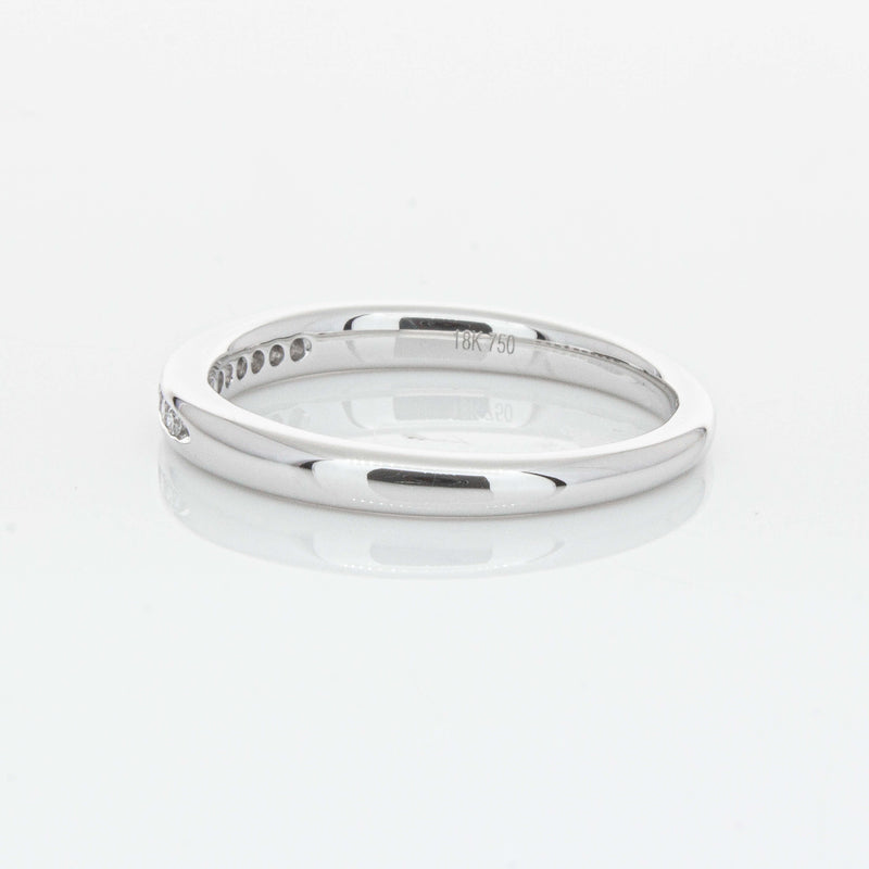 18ct White Gold .09ct Diamond Eternity Ring-Ring-Walker & Hall