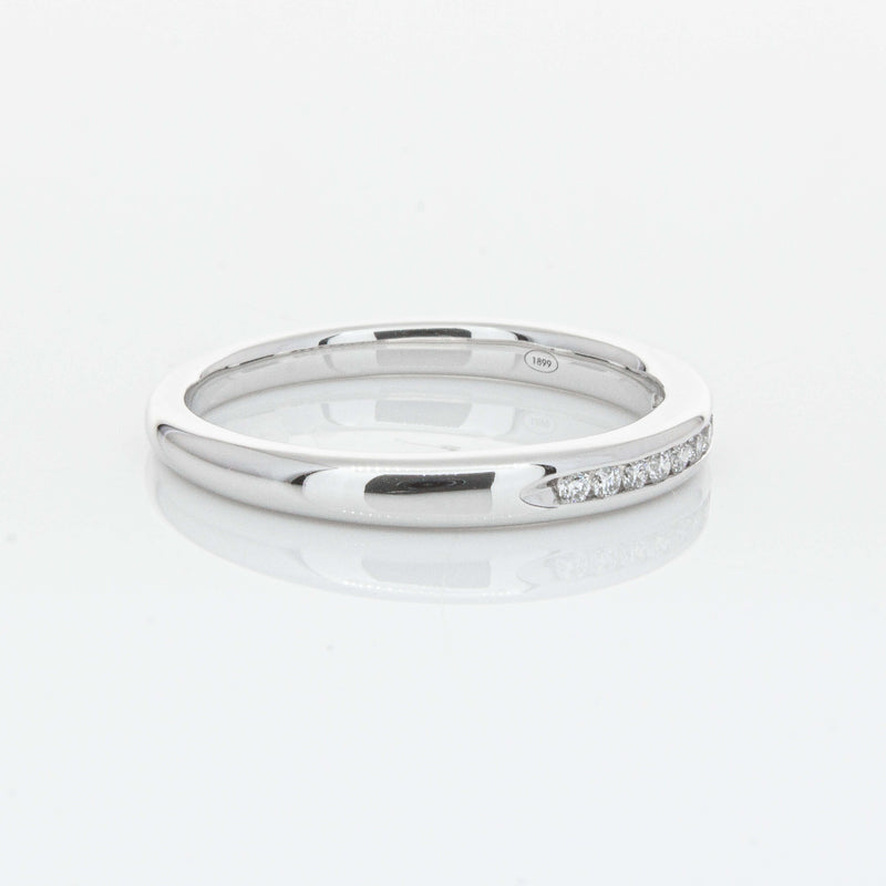 18ct White Gold .09ct Diamond Eternity Ring-Ring-Walker & Hall