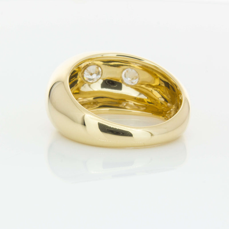 9ct Yellow Gold .50ct Diamond Madonna Ring-Ring-Walker & Hall