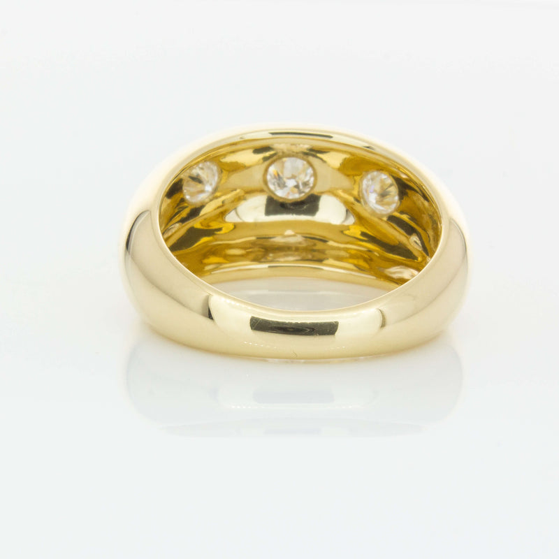 9ct Yellow Gold .50ct Diamond Madonna Ring-Ring-Walker & Hall