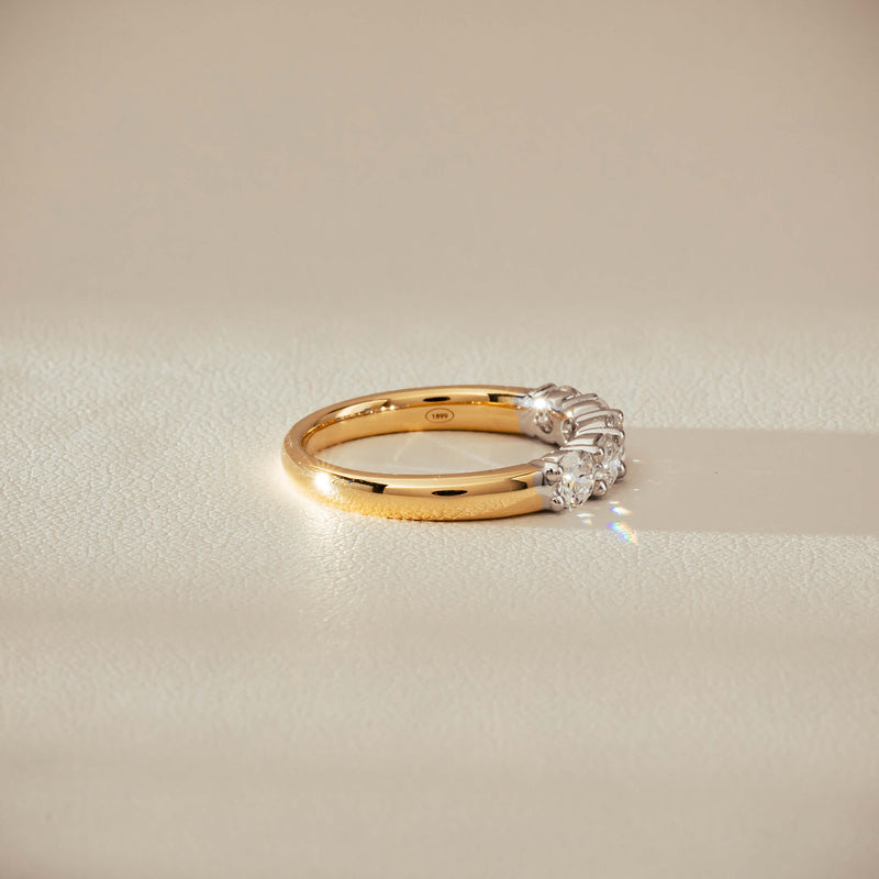 18ct Yellow Gold .97ct Diamond Panorama Ring-Ring-Walker & Hall