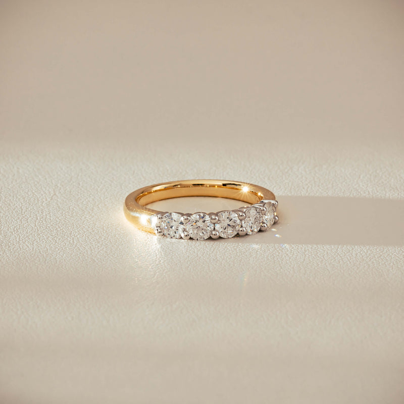 18ct Yellow Gold .97ct Diamond Panorama Ring-Ring-Walker & Hall