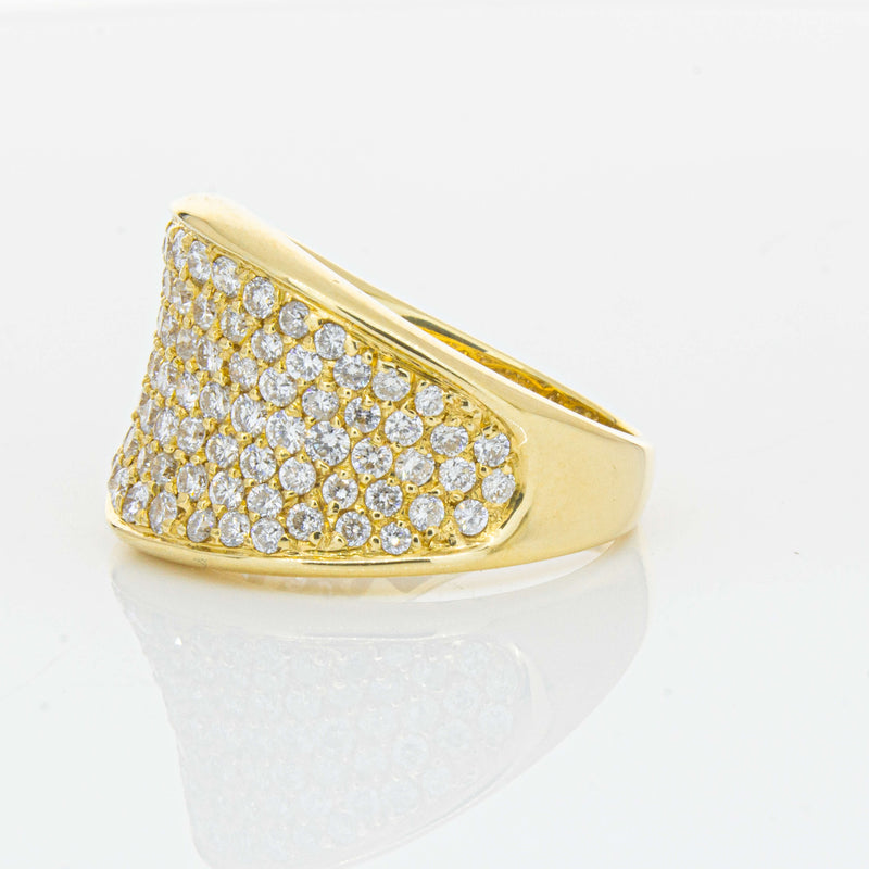 Deja Vu 18ct Yellow Gold 1.44ct Diamond Pave-Set Ring - Ring - Walker & Hall