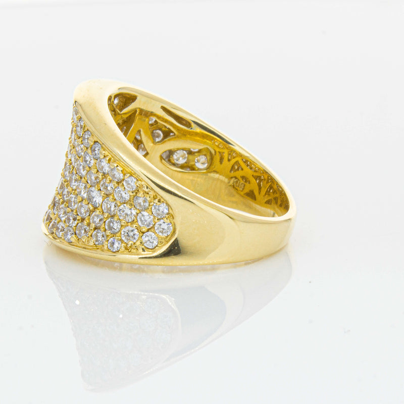 Deja Vu 18ct Yellow Gold 1.44ct Diamond Pave-Set Ring - Ring - Walker & Hall