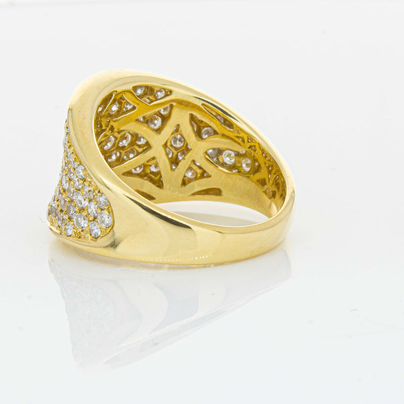 Deja Vu 18ct Yellow Gold 1.44ct Diamond Pave-Set Ring - Ring - Walker & Hall