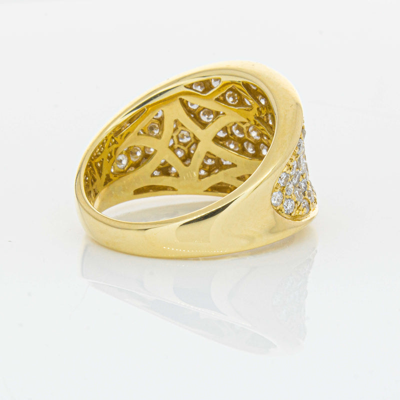Deja Vu 18ct Yellow Gold 1.44ct Diamond Pave-Set Ring - Ring - Walker & Hall