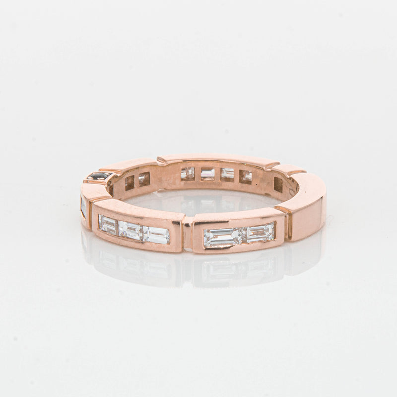 Deja Vu 18ct Rose Gold .75ct Diamond Band - Ring - Walker & Hall