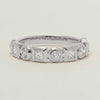 18ct White Gold .55ct Mixed Cut Diamond Fusion Band - Ring - Walker & Hall