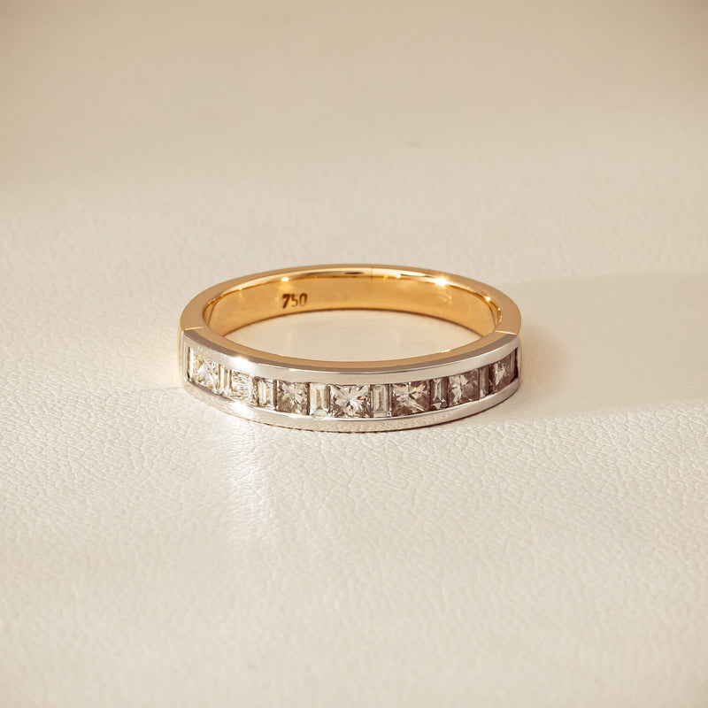 Deja Vu 16ct Yellow & White Gold .75ct Diamond Band