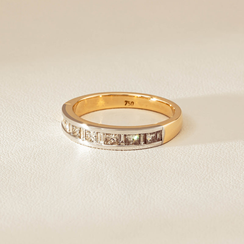 Deja Vu 16ct Yellow & White Gold .75ct Diamond Band